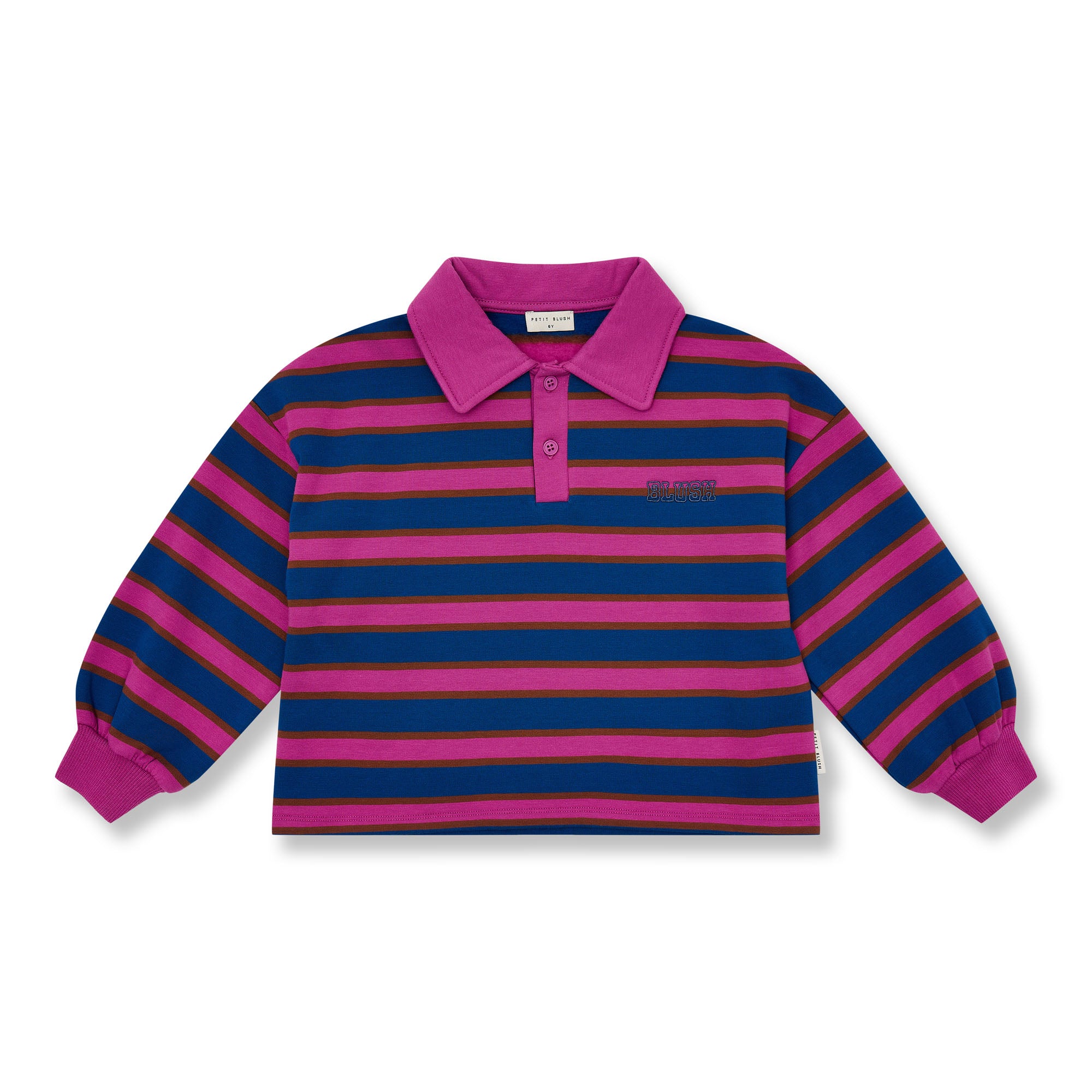 Petit Blush Polo stripe sweater