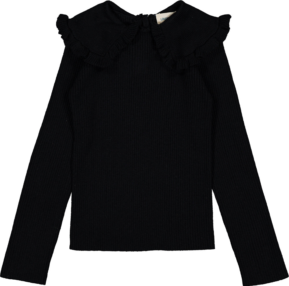 Louis Louise Alinou black collar sweater