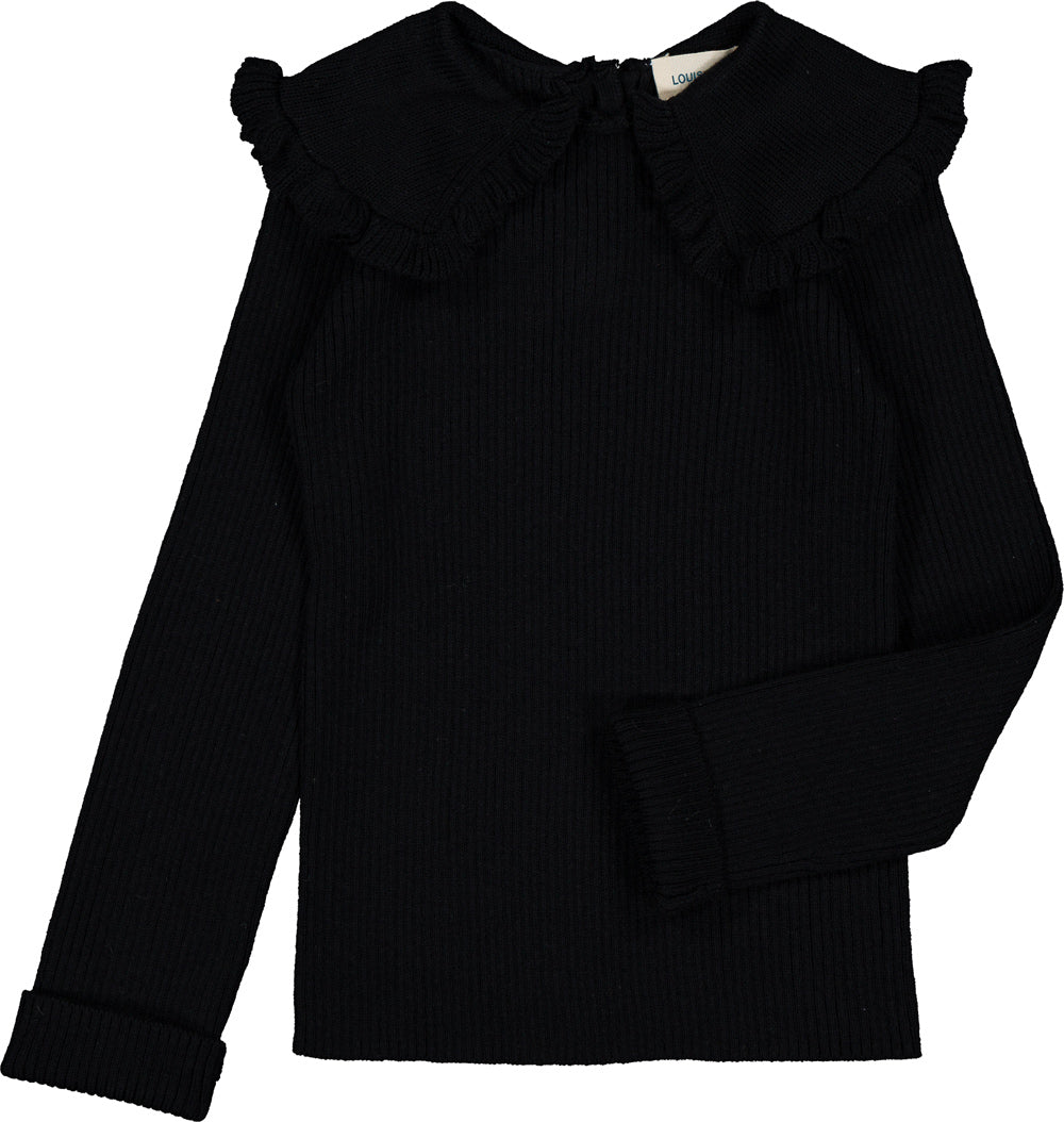 Louis Louise Alinou black collar sweater