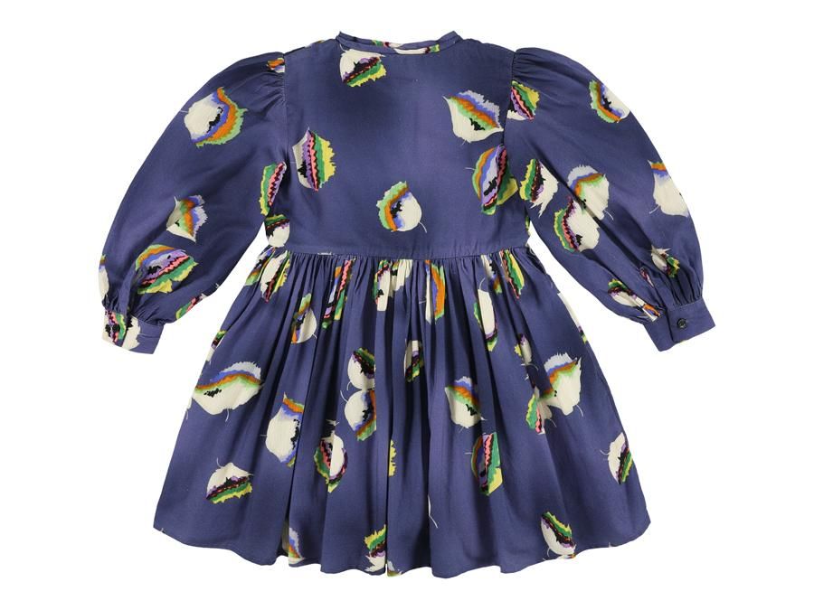 Trudy bell print blue dress by Morley