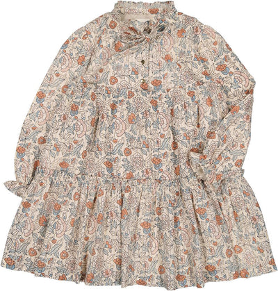 Garance beige flower dress by Louis Louise