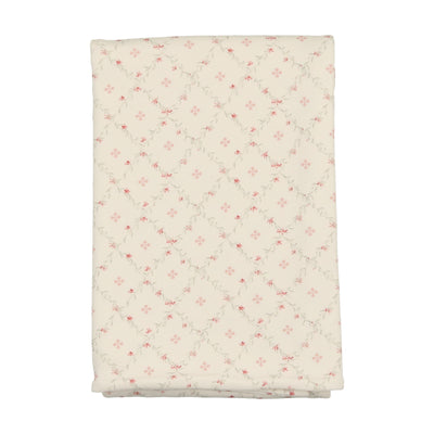 Quaint pink print blanket by Bee & Dee
