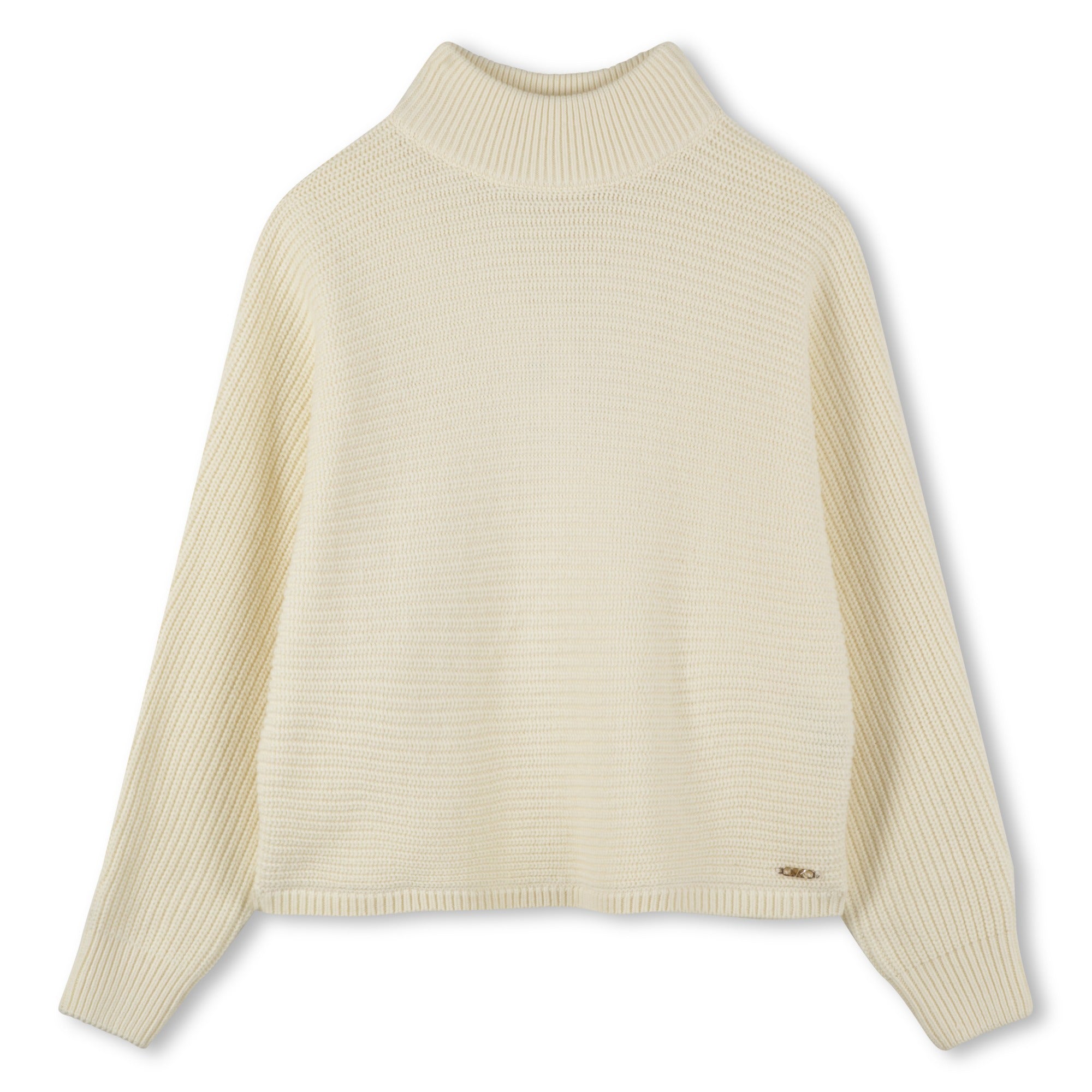 Cream turtleneck sweater by Michael Kors