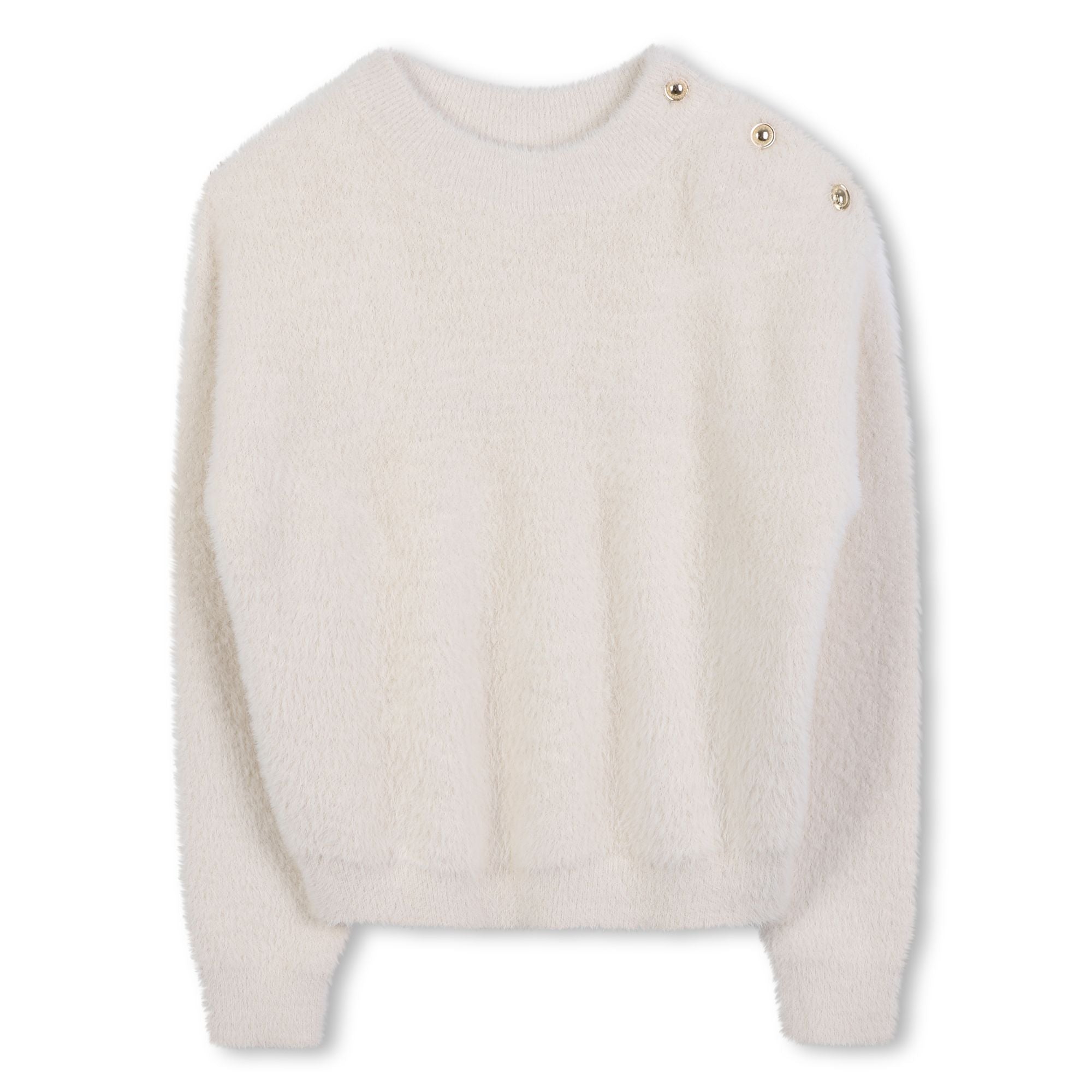 Michael Kors Shoulder button cream sweater