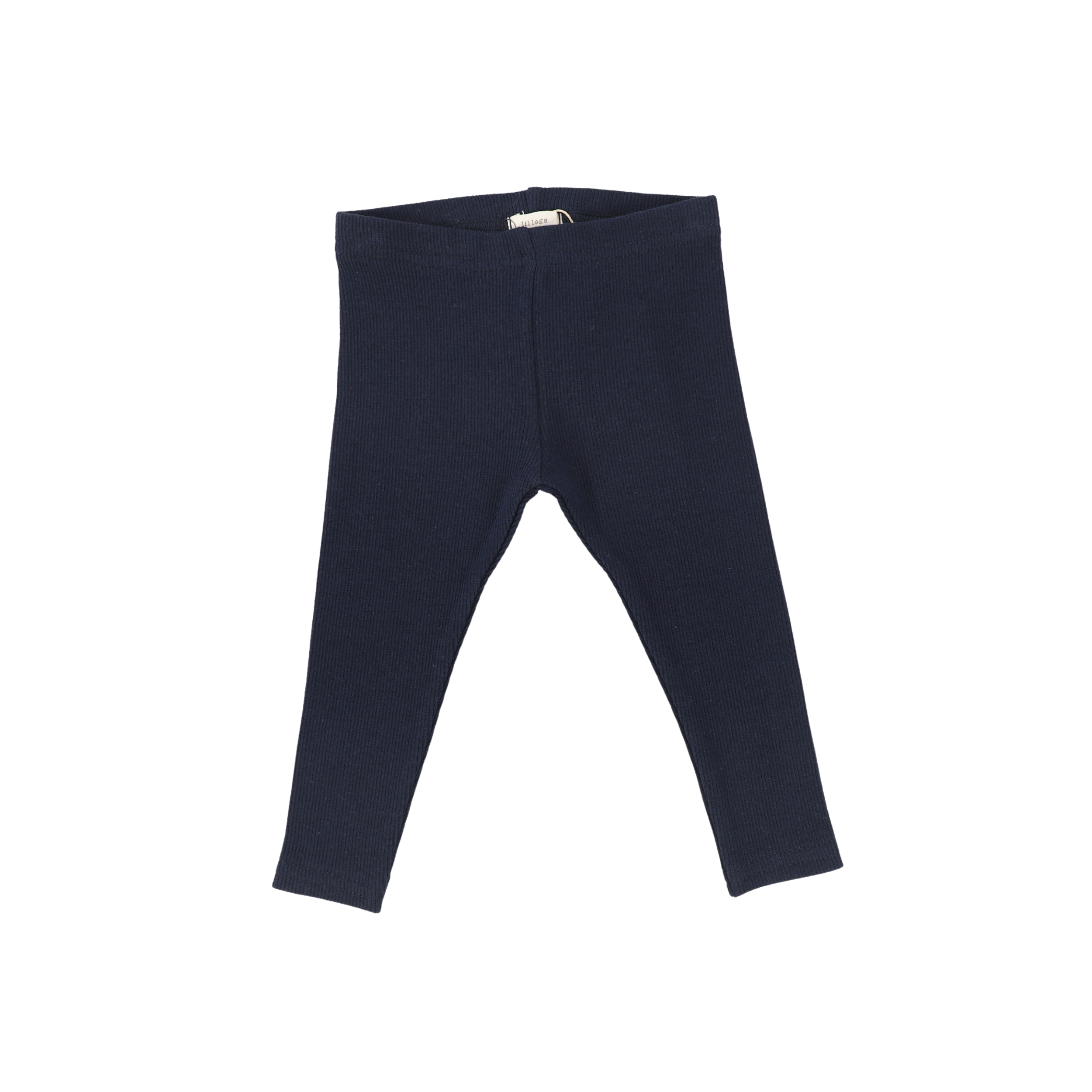 Lil Legs Long ribbed navy leggings