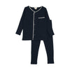 Navy ribbed lounge set by Lil Leggs