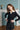 Contrast trim black polo by Autumn Cashmere