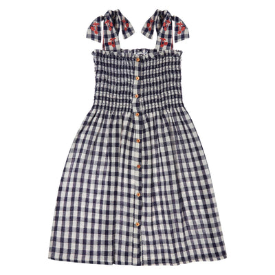 Straps check jumper dress by Tocoto Vintage