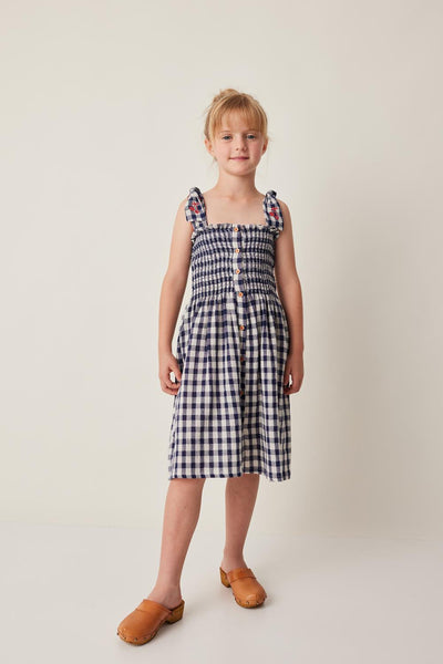 Straps check jumper dress by Tocoto Vintage