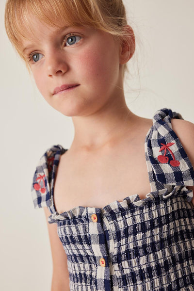 Straps check jumper dress by Tocoto Vintage