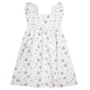 Ruffled straps flower dress by Tocoto Vintage