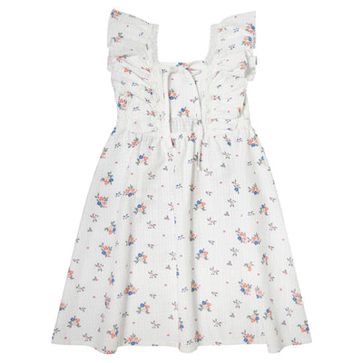 Ruffled straps flower dress by Tocoto Vintage