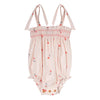 Cherries print straps romper by Tocoto Vintage