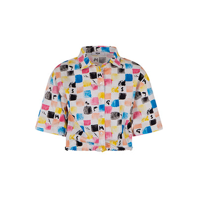 Multicolor checked shirt by MSGM