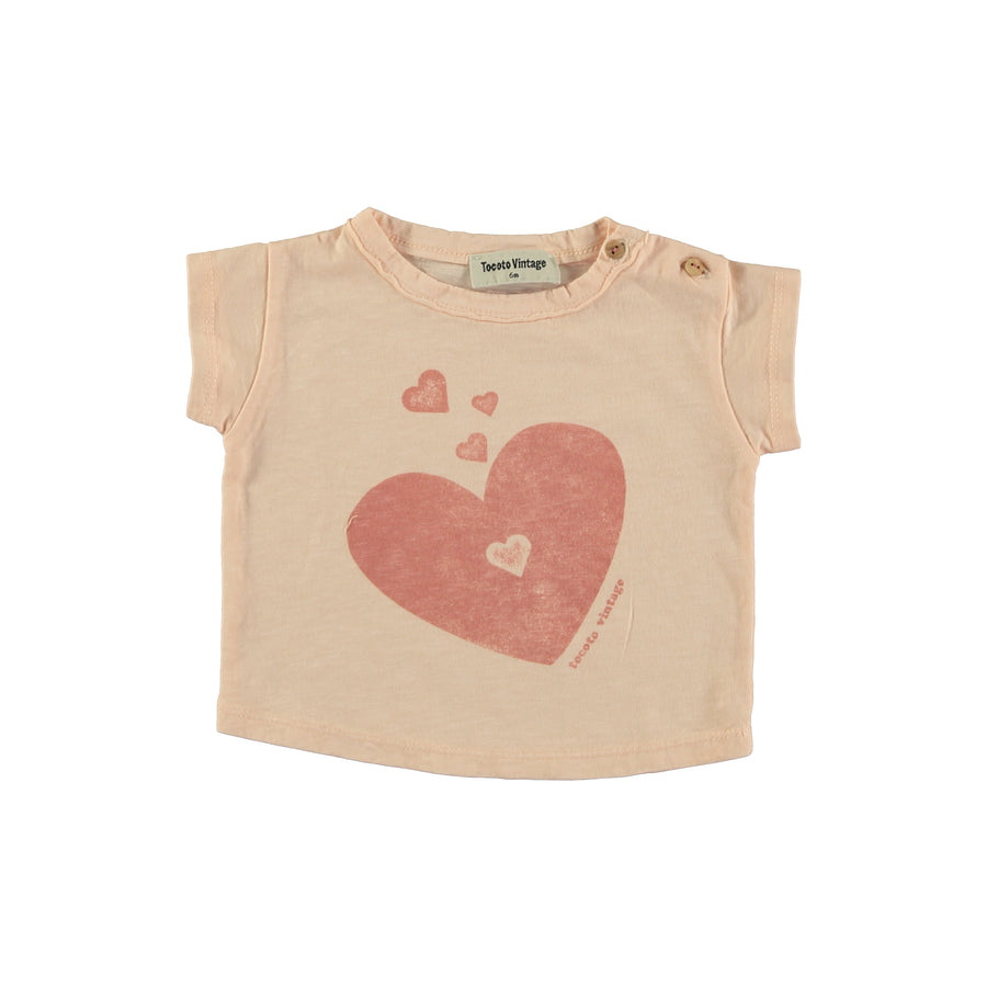 Hearts T-shirt By Tocoto Vintage