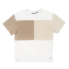 Colorblock kit white tee by Levv Labels