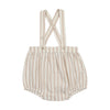 Taupe stripe suspender bloomer by Lil Leggs