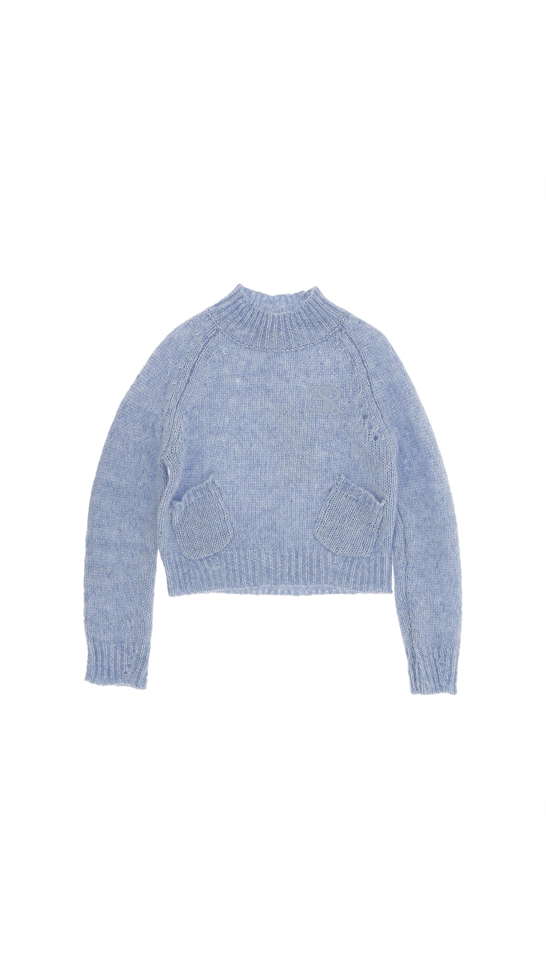 Ermanno Scervino Melange light blue sweater