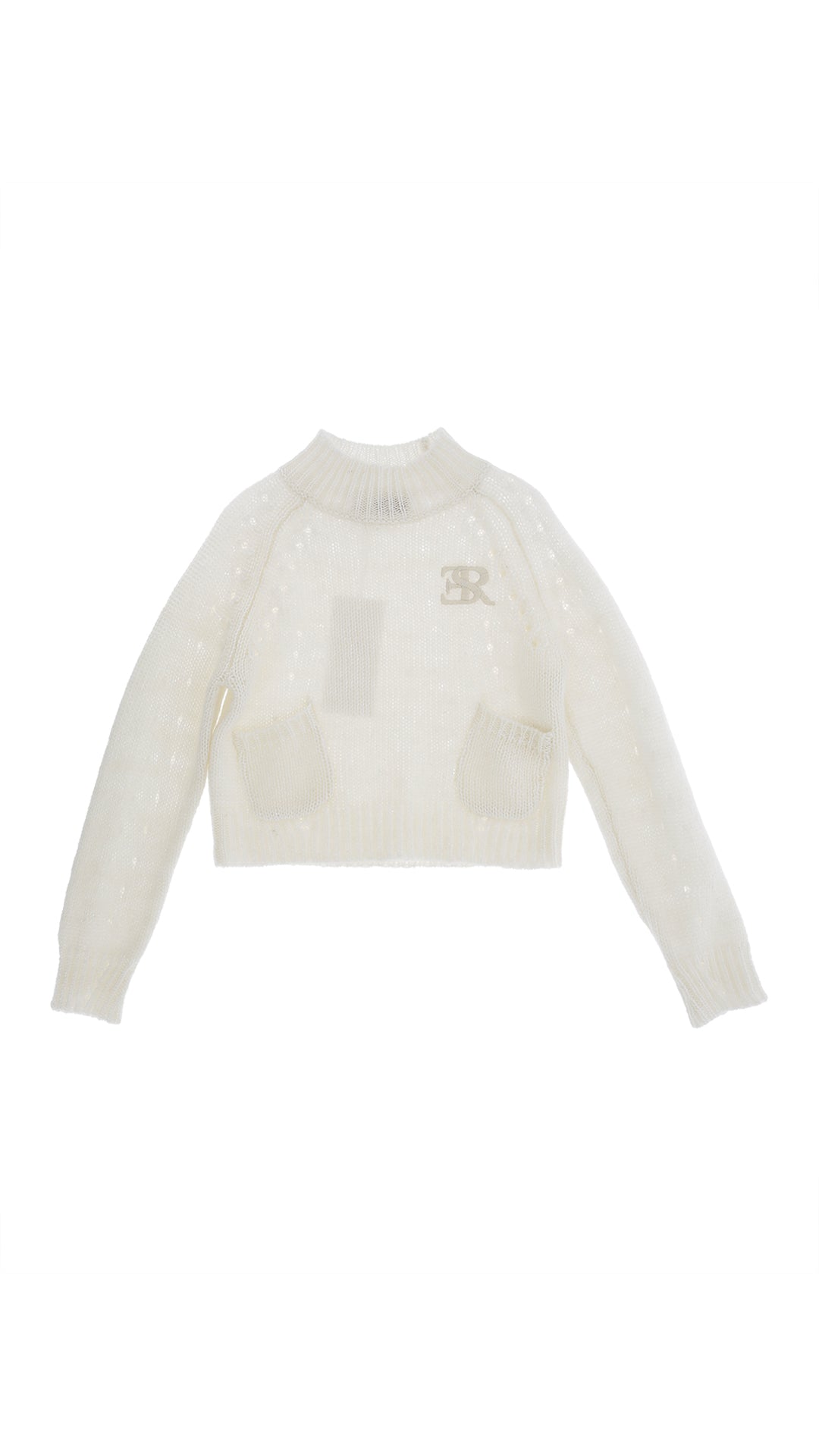 Ermanno Scervino Melange white sweater