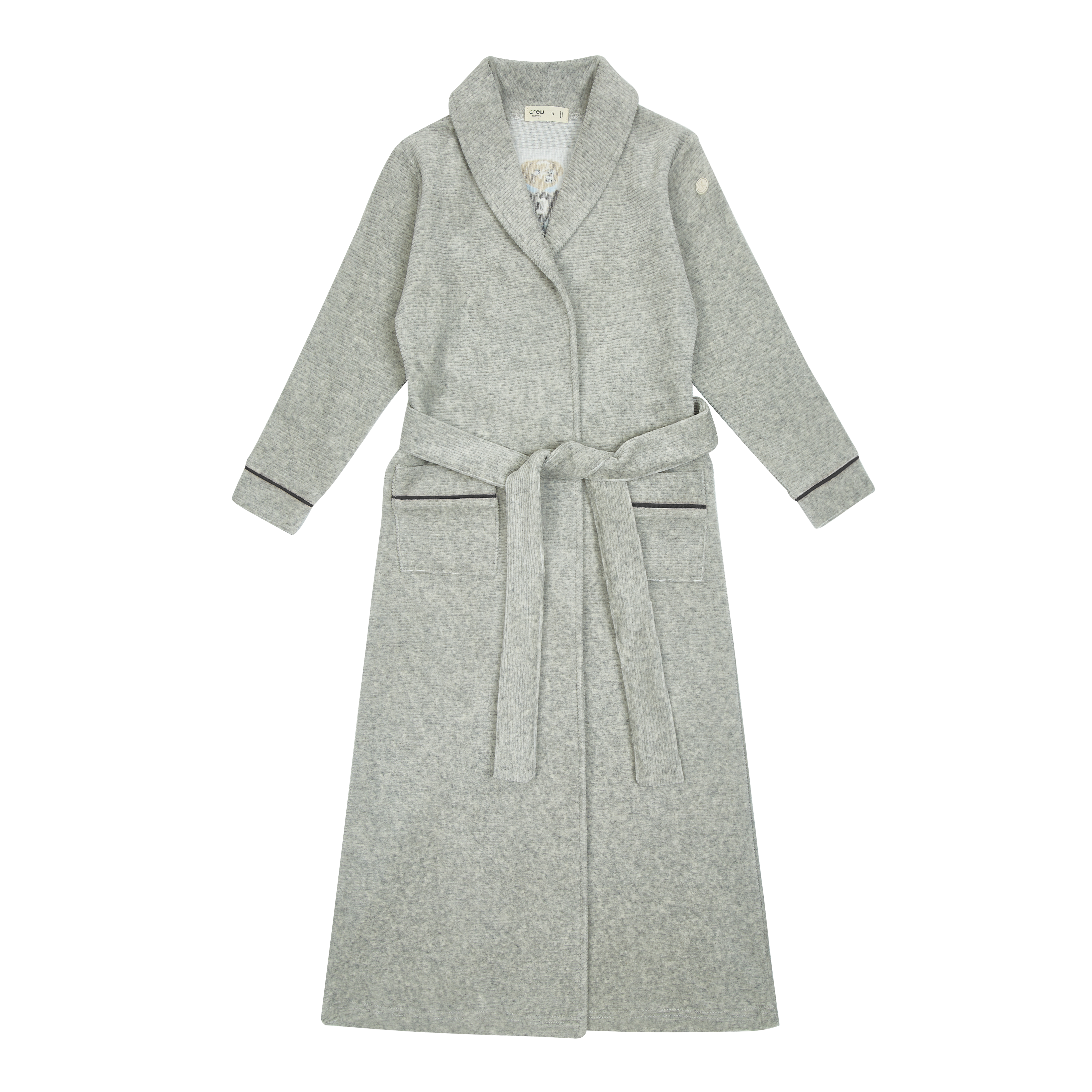 Crew Lounge Crew bear navy trim robe