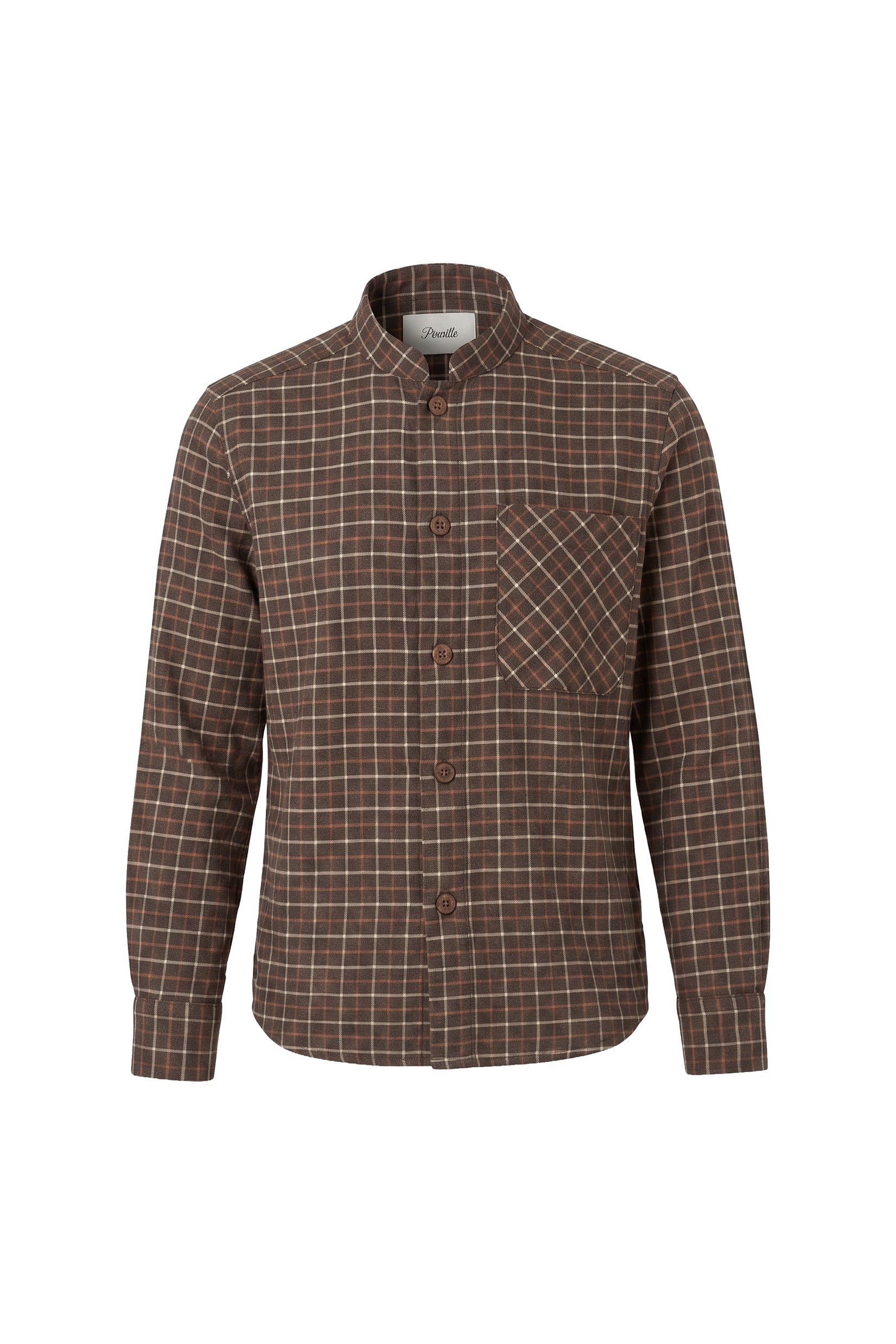 Pernille Brown plaid shirt