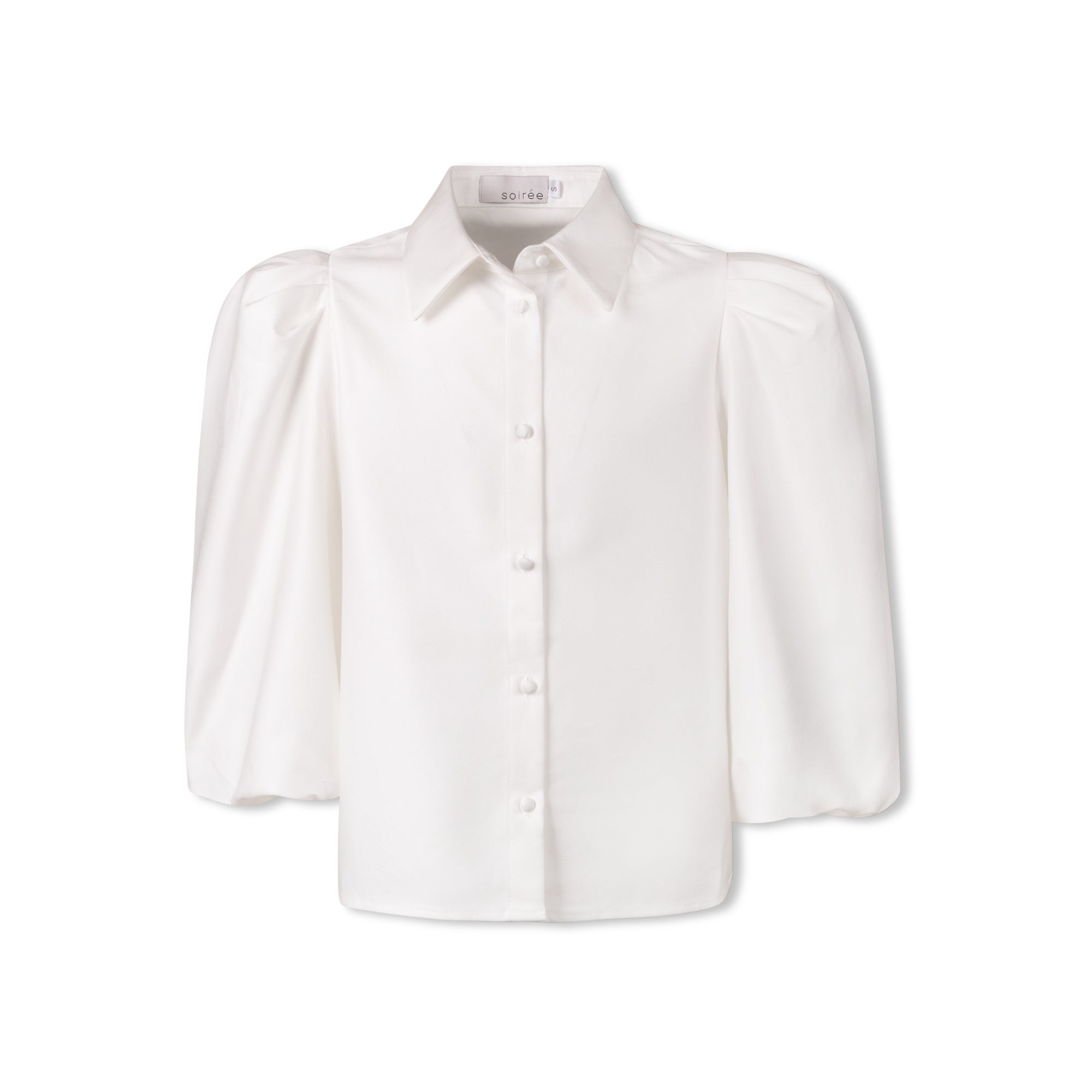 Soiree White collar blouse