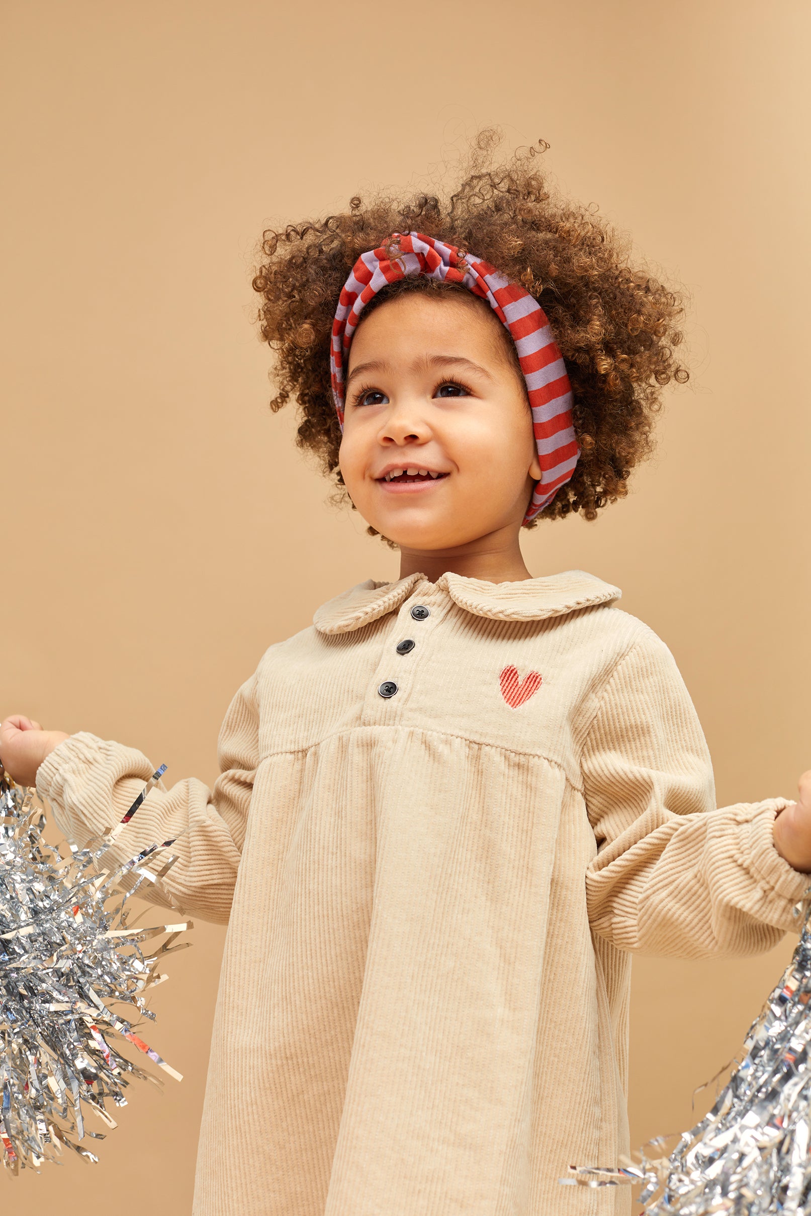 Sproet & Sprout Corduroy heart dress