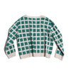 Polygon kelp checkered cardigan by Tia Cibani