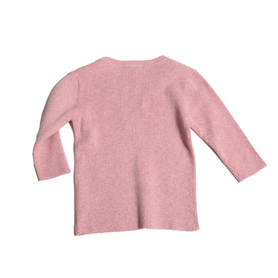 Mauve ribbed crewneck by Tia Cibani