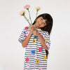Flower stripe dress by Sonia Rykiel