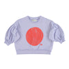 Lavender red circle print sweatshirt by Piupiuchick