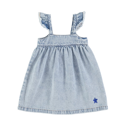Washed blue denim dress by Piupiuchick