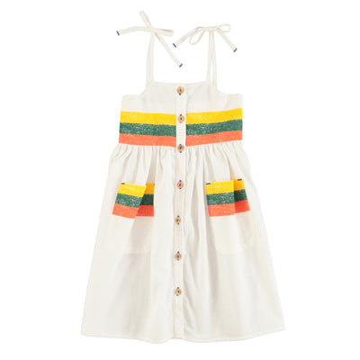 Multicolor stripes button down dress by Piupiuchick
