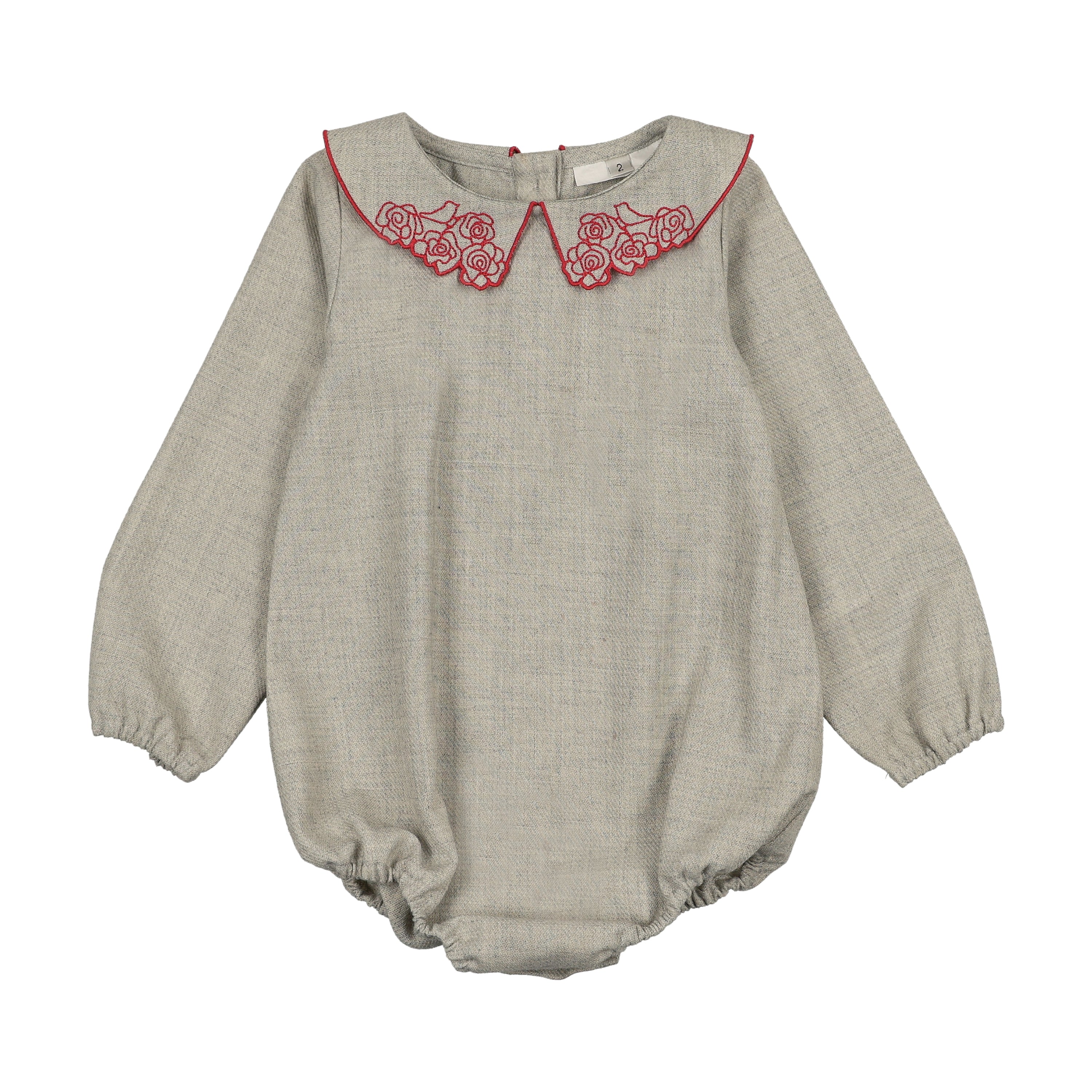 Sweet Threads Holland grey romper