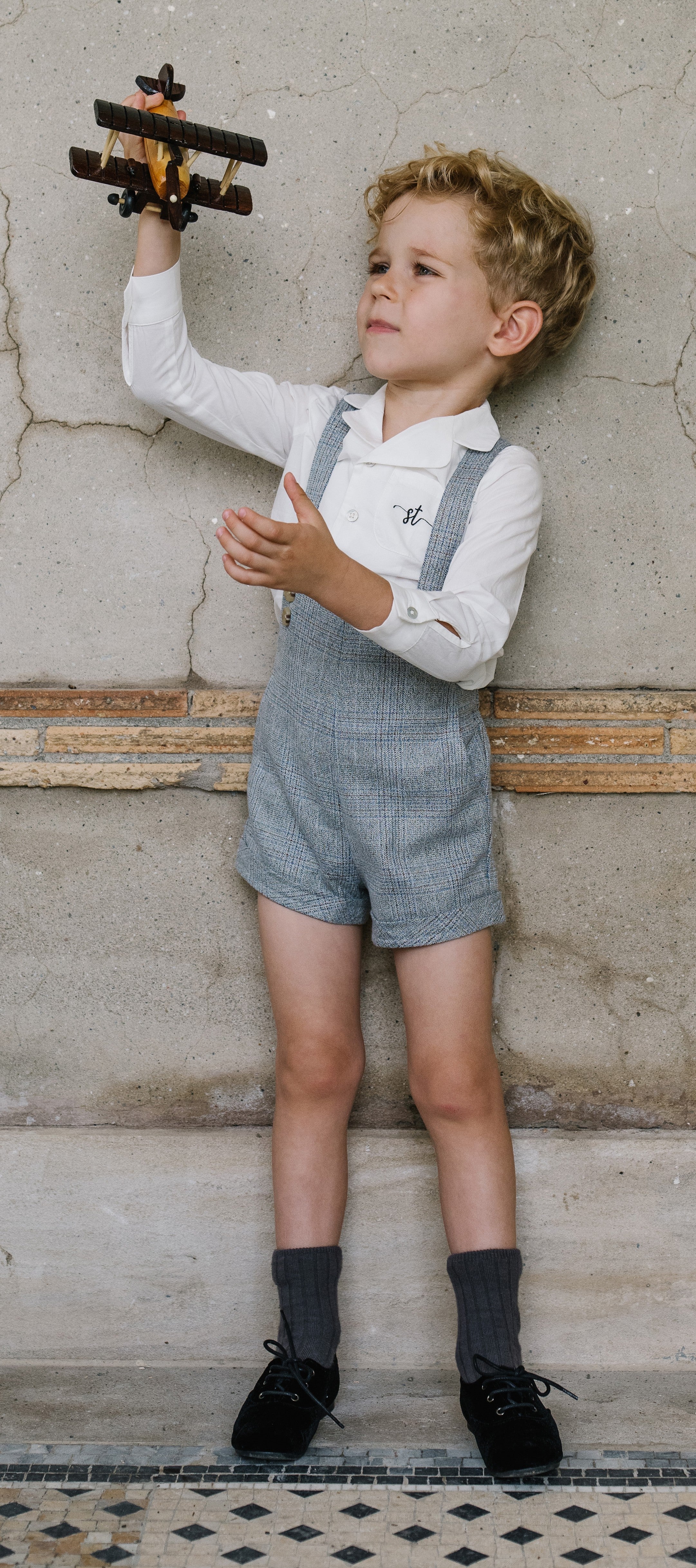 Sweet Threads Jenson grey romper