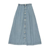 Button down stonewash long skirt by Lil Leggs