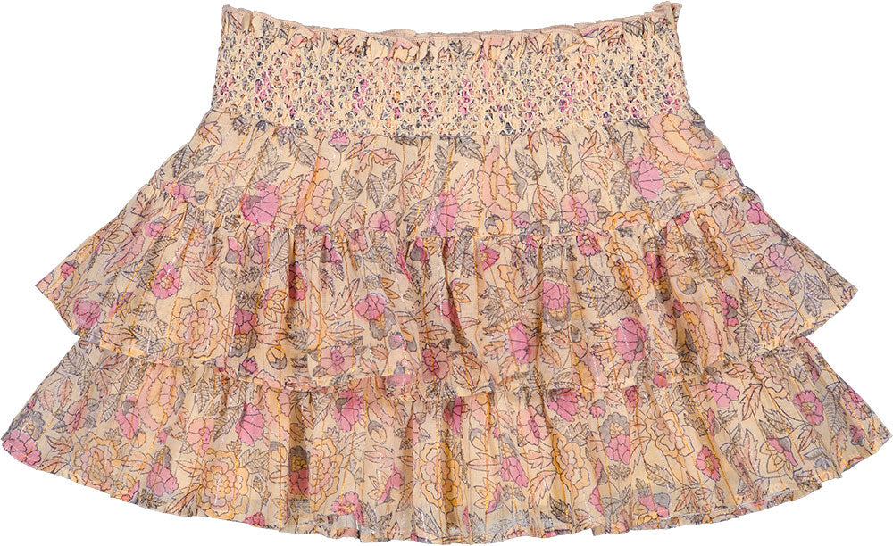 Lena lilac indian flower skirt by Louis Louise
