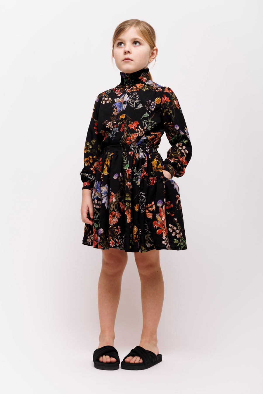 Floral black skirt by Christina Rohde
