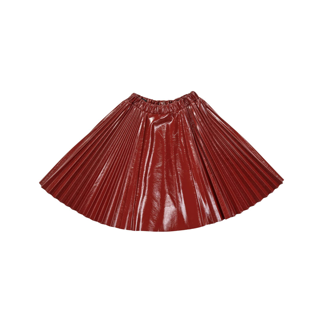 Olivia Rohde Wine leather skirt