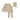 Bee & Dee Cable oat sweater footie + bonnet