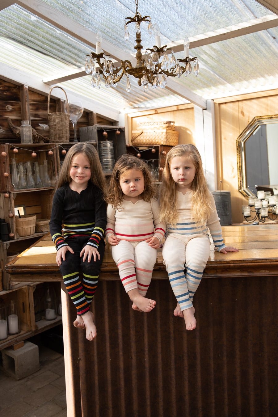 Stripe girl birch loungewear by Bee & Dee