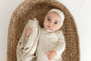 Sweet blossoms pink wrap footie + bonnet by Bee & Dee