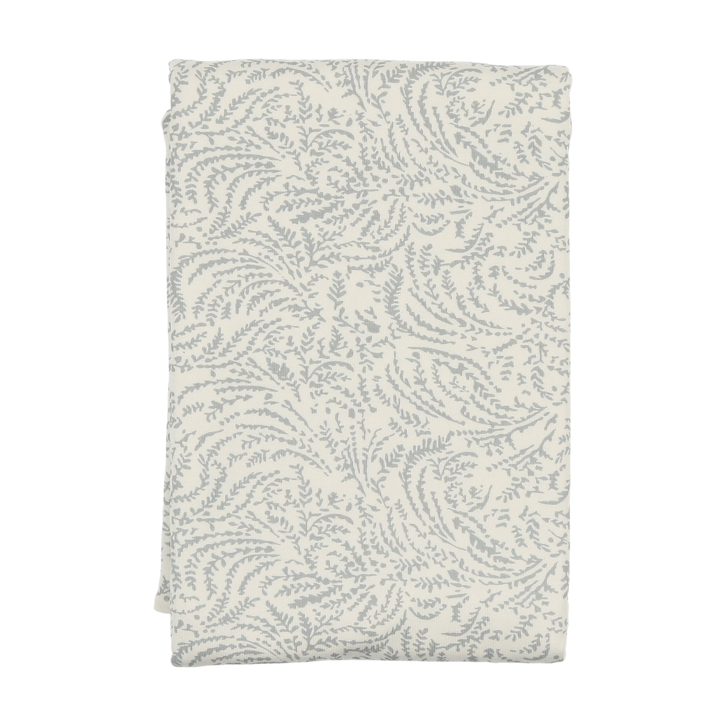 Swirly vines blue blanket by Bee & Dee