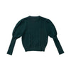 Cable Knit Green Sweater by Zaikamoya