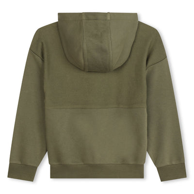 Front pocket green hoodie by Timberland