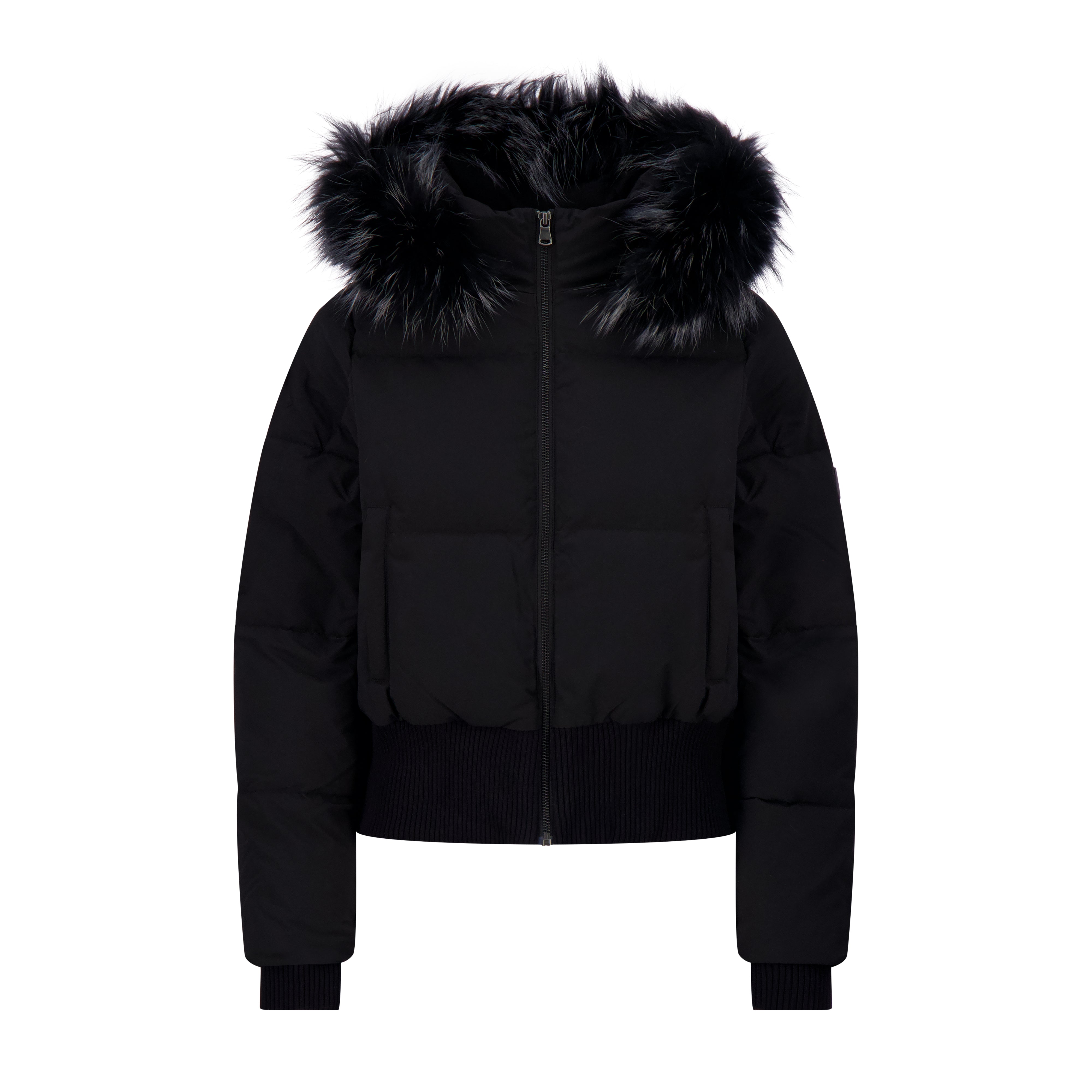 Scotch Bonnet Waisted black coat