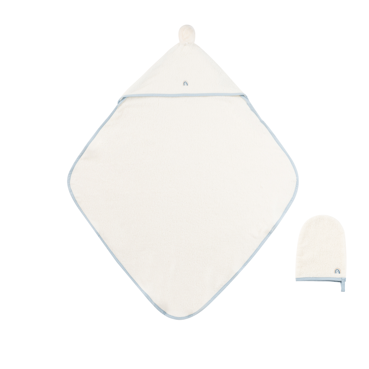 Trim blue towel set by Kipp Baby