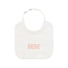 Bebe pink stitch bib by Kipp Baby