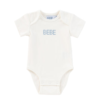 Bebe blue stitch bodysuit 2 pk set by Kipp Baby