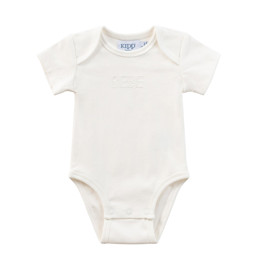 Bebe blue stitch bodysuit 2 pk set by Kipp Baby